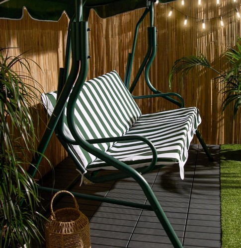 Garden swing bench seater - 3,