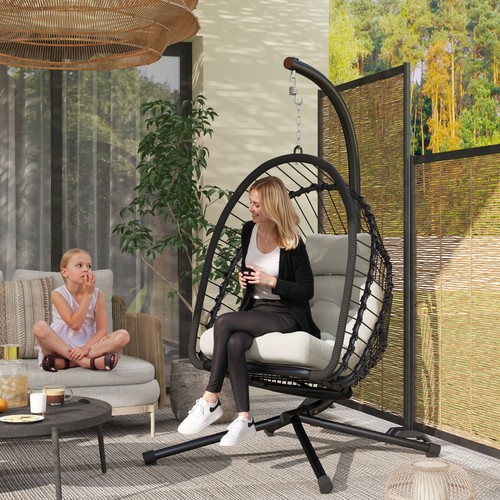 Outdoor rattan swing chair - outdoor,