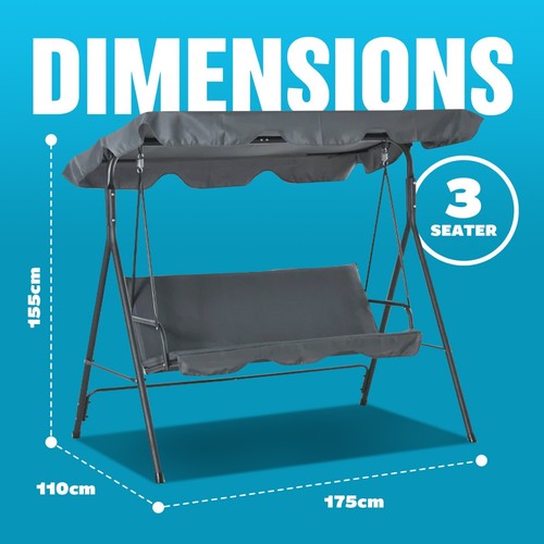 New seater garden swing - 3,