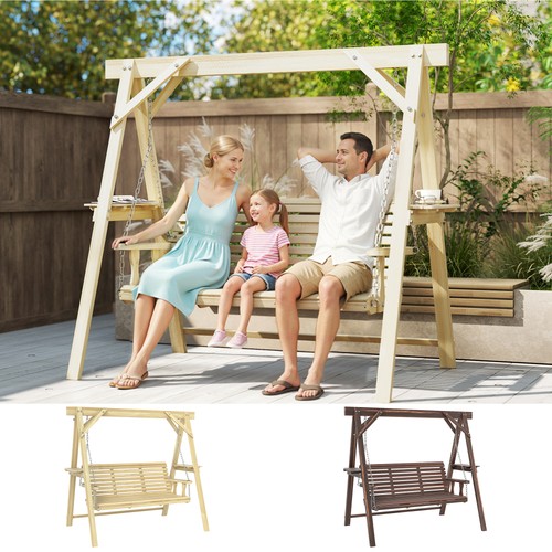Seater wooden garden - garden, swing
