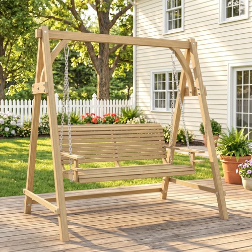 Seater wooden garden - 2,