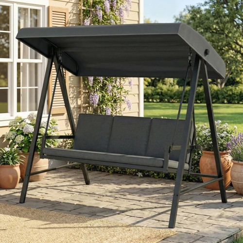 Seater garden swing chair - 3,