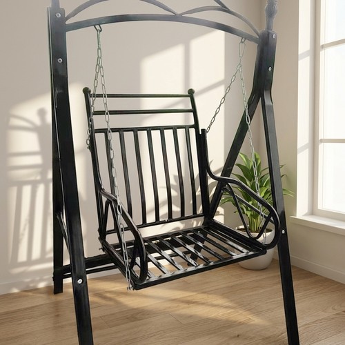 Freestanding metal porch swing - porch,