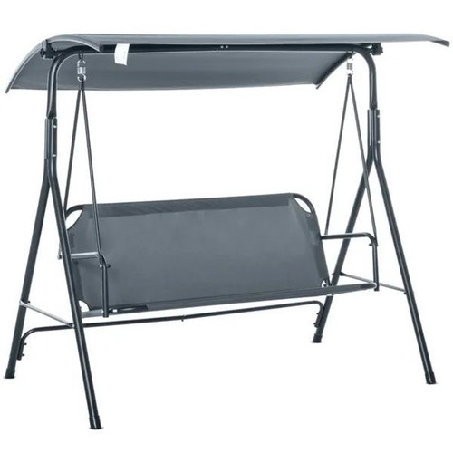 Gray seat patio swing chair - 3-seat,